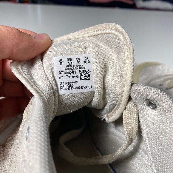 Puma Sampson Rhude Beige Textile Trainers 371392-01 mens size US 10 - Picture 6 of 9